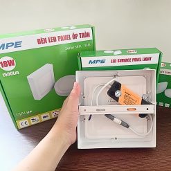 Đèn LED Panel ốp nổi nhôm mặt vuông 18W ánh sáng trắng SSPL-18T MPE