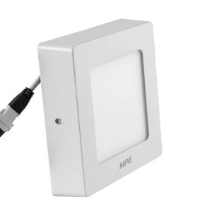 Đèn LED Panel ốp nổi nhôm mặt vuông 6W ánh sáng vàng SSPL-6V MPE