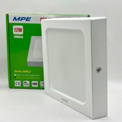Đèn LED Panel ốp nổi nhựa mặt vuông 12W ánh sáng trắng SSPL2-12T MPE