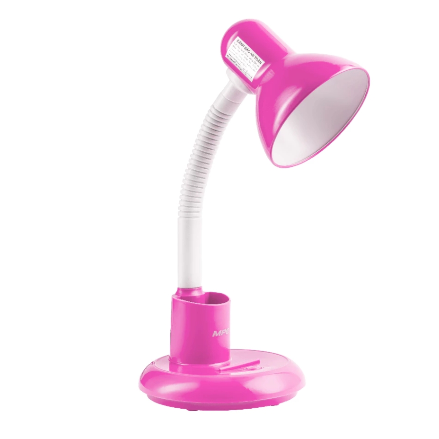 Đèn bàn học bảo vệ thị lực 5W tích hợp hộc để bút và giá đỡ điện thoại màu hồng ánh sáng trắng TL9-PK/5T MPE