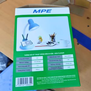 Đèn bàn học bảo vệ thị lực 5W tích hợp hộc để bút và giá đỡ điện thoại màu xanh ánh sáng trắng TL9-BL/5T MPE