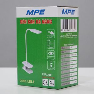 Đèn bàn học dạng kẹp 1.8W pin sạc 1200mAH sử dụng 5h liên tục LDL1 MPE