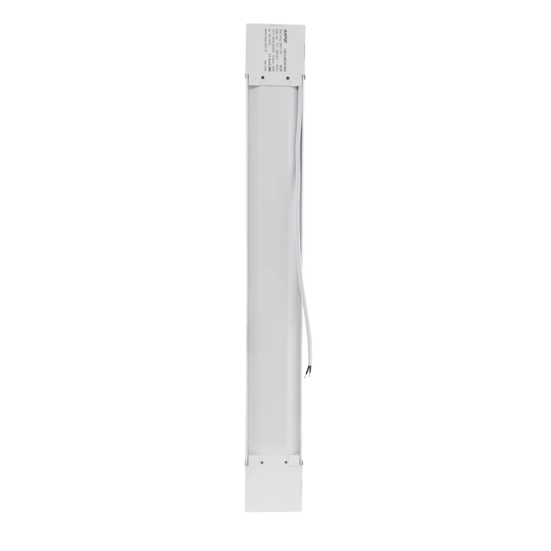 Đèn led bán nguyệt thân nhựa 18W ánh sáng vàng BN2-18V MPE