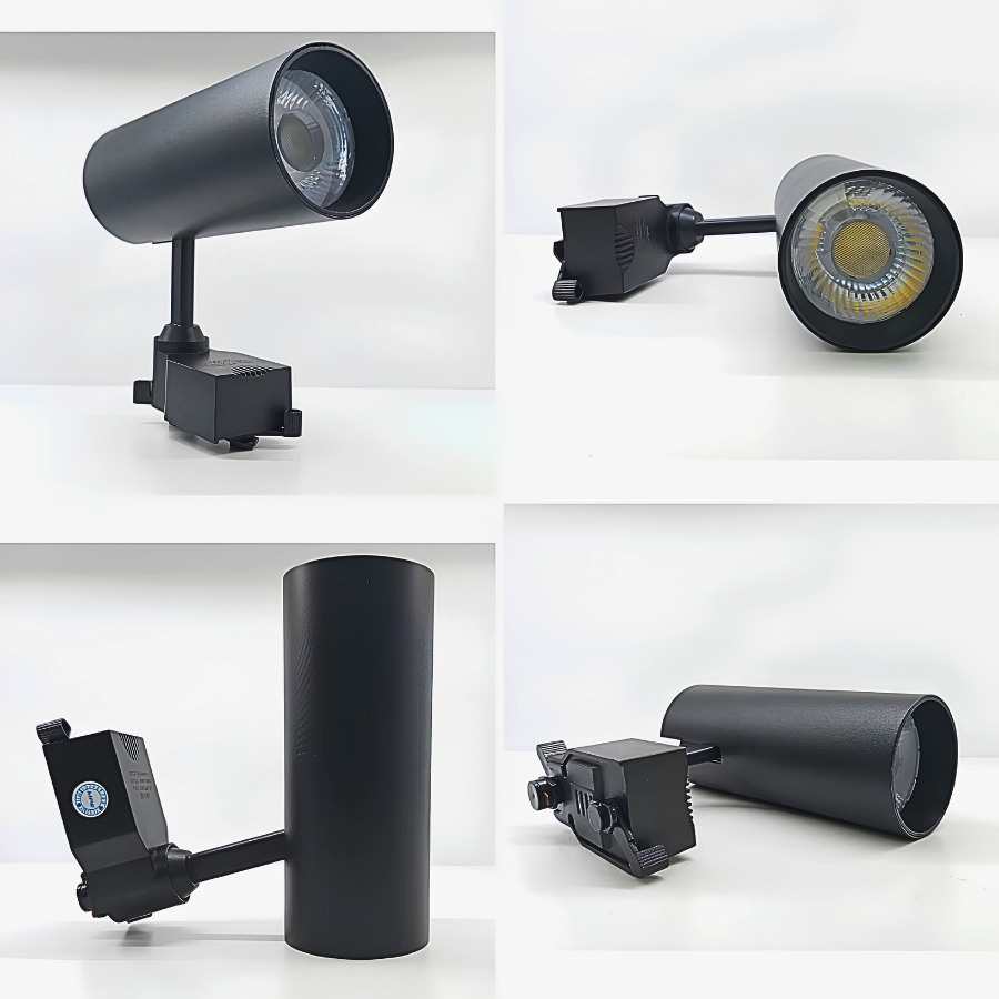 Đèn led chiếu điểm gắn ray màu đen 8W ánh sáng trung tính TSLB2-8N MPE