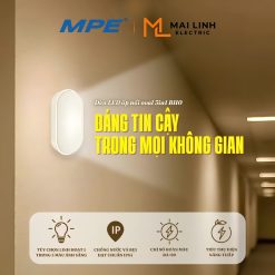 Đèn led downlight ốp nổi oval 12W đổi 3 màu BHO-12 MPE