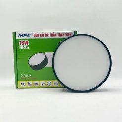 Đèn led downlight ốp nổi tràn viền đen 16W ánh sáng vàng SRDLB-16V MPE