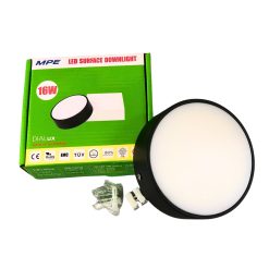 Đèn led downlight ốp nổi tràn viền đen 16W ánh sáng vàng SRDLB-16V MPE