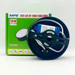 Đèn led downlight ốp nổi tràn viền đen 16W đổi màu SRDLB-16/3C MPE