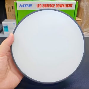 Đèn led downlight ốp nổi tràn viền đen 24W ánh sáng trắng SRDLB-24T MPE