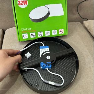 Đèn led downlight ốp nổi tràn viền đen 32W ánh sáng trắng SRDLB-32T MPE