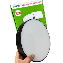 Đèn led downlight ốp nổi tràn viền đen 32W đổi màu SRDLB-32/3C MPE