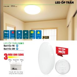 Đèn led ốp nổi 14W đổi màu CL-15 MPE