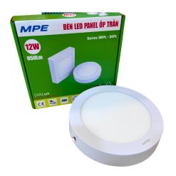 Đèn led panel ốp nổi nhôm điều chỉnh độ sáng 12W ánh sáng trắng SRPL-12T/DIM MPE