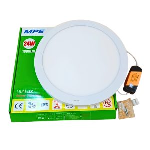 Đèn led panel ốp nổi nhôm điều chỉnh độ sáng 24W ánh sáng trắng SRPL-24T/DIM MPE