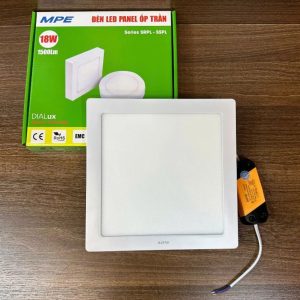 Đèn led panel ốp nổi nhôm mặt vuông điều chỉnh độ sáng 18W ánh sáng vàng SSPL-18V/DIM MPE