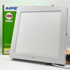 Đèn led panel ốp nổi nhôm mặt vuông điều chỉnh độ sáng 18W ánh sáng vàng SSPL-18V/DIM MPE