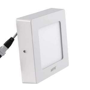 Đèn led panel ốp nổi nhôm mặt vuông điều chỉnh độ sáng 6W ánh sáng vàng SSPL-6V/DIM MPE