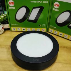 Đèn led panel ốp nổi nhôm thân đen 12W ánh sáng trắng SRPLB-12T MPE