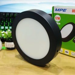 Đèn led panel ốp nổi nhôm thân đen 12W đổi màu SRPLB-12/3C MPE
