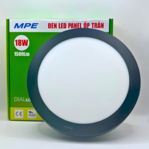 Đèn led panel ốp nổi nhôm thân đen 18W ánh sáng trắng SRPLB-18T MPE