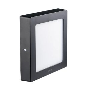 Đèn led panel ốp nổi nhôm thân đen mặt vuông 12W ánh sáng trắng SSPLB-12T MPE