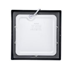 Đèn led panel ốp nổi nhôm thân đen mặt vuông 12W ánh sáng trắng SSPLB-12T MPE