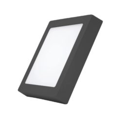 Đèn led panel ốp nổi nhôm thân đen mặt vuông 12W ánh sáng vàng SSPLB-12V MPE