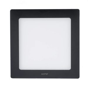 Đèn led panel ốp nổi nhôm thân đen mặt vuông 12W đổi màu SSPLB-12/3C MPE