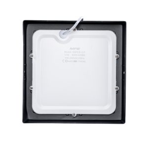 Đèn led panel ốp nổi nhôm thân đen mặt vuông 12W đổi màu SSPLB-12/3C MPE