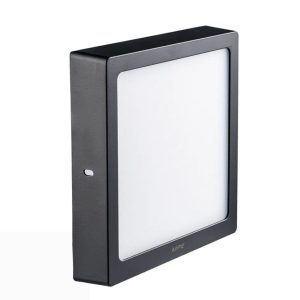 Đèn led panel ốp nổi nhôm thân đen mặt vuông 18W ánh sáng trắng SSPLB-18T MPE