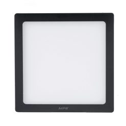 Đèn led panel ốp nổi nhôm thân đen mặt vuông 18W đổi màu SSPLB-18/3C MPE