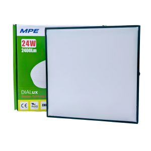 Đèn led panel ốp nổi nhôm thân đen mặt vuông 24W ánh sáng trắng SSPLB-24T MPE