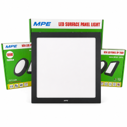 Đèn led panel ốp nổi nhôm thân đen mặt vuông 24W ánh sáng vàng SSPLB-24V MPE