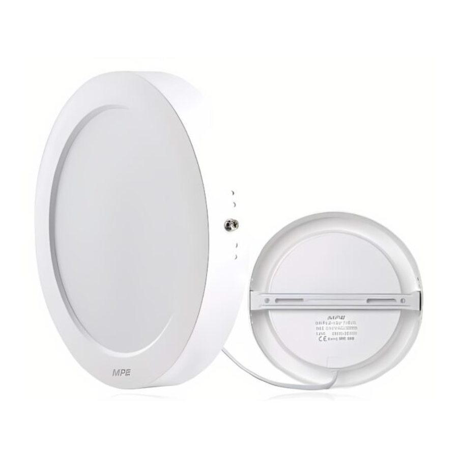 Đèn led panel ốp nổi nhựa 12W ánh sáng trắng SRPL2-12T MPE