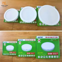 Đèn led panel ốp nổi nhựa 12W ánh sáng trắng SRPL2-12T MPE