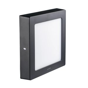Đèn led panel ốp nổi nhựa thân đen mặt vuông 12W ánh sáng trắng SSPLB2-12T MPE