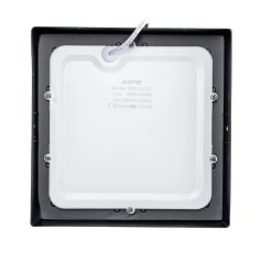 Đèn led panel ốp nổi nhựa thân đen mặt vuông 12W ánh sáng trắng SSPLB2-12T MPE