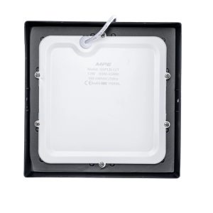 Đèn led panel ốp nổi nhựa thân đen mặt vuông 12W ánh sáng trắng SSPLB2-12T MPE