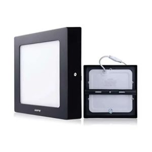 Đèn led panel ốp nổi nhựa thân đen mặt vuông 12W ánh sáng trắng SSPLB2-12T MPE
