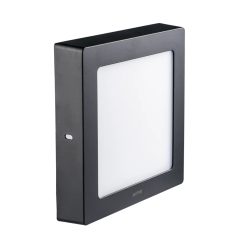 Đèn led panel ốp nổi nhựa thân đen mặt vuông 12W ánh sáng vàng SSPLB2-12V MPE
