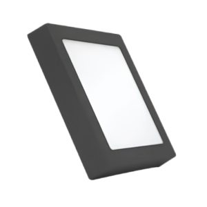 Đèn led panel ốp nổi nhựa thân đen mặt vuông 18W ánh sáng trắng SSPLB2-18T MPE