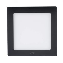 Đèn led panel ốp nổi nhựa thân đen mặt vuông 18W ánh sáng vàng SSPLB2-18V MPE