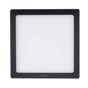 Đèn led panel ốp nổi nhựa thân đen mặt vuông 24W ánh sáng trắng SSPLB2-24T MPE