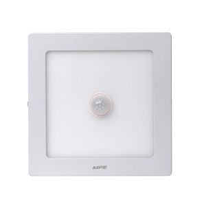 Đèn led panel ốp trần cảm biến chuyển động mặt vuông 12W SSPL-12T/MS MPE
