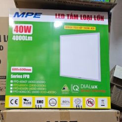 Đèn led tấm loại lớn 600x600mm driver rời 40W ba chế độ màu FPD-6060/3C MPE
