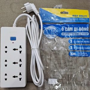 Ổ cắm di động 3 ổ cắm đa năng 3 ổ cắm 2 chấu dài 3m AM6S MPE