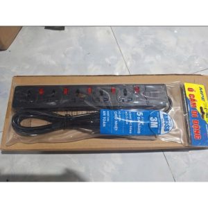 Ổ cắm di động 5 ổ cắm đơn đa năng màu đen AM5SB MPE