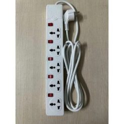 Ổ cắm di động 5 ổ cắm đơn đa năng màu trắng AM5S MPE