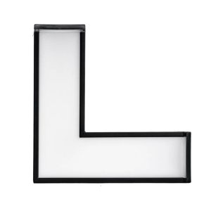 Phụ kiện thanh nối L thân màu đen có đèn 8W ánh sáng trắng dùng cho Seri LNC mã LLB-8T MPE