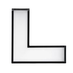 Phụ kiện thanh nối L thân màu đen có đèn 8W ánh sáng trung tính dùng cho Seri LNC mã LLB-8N MPE